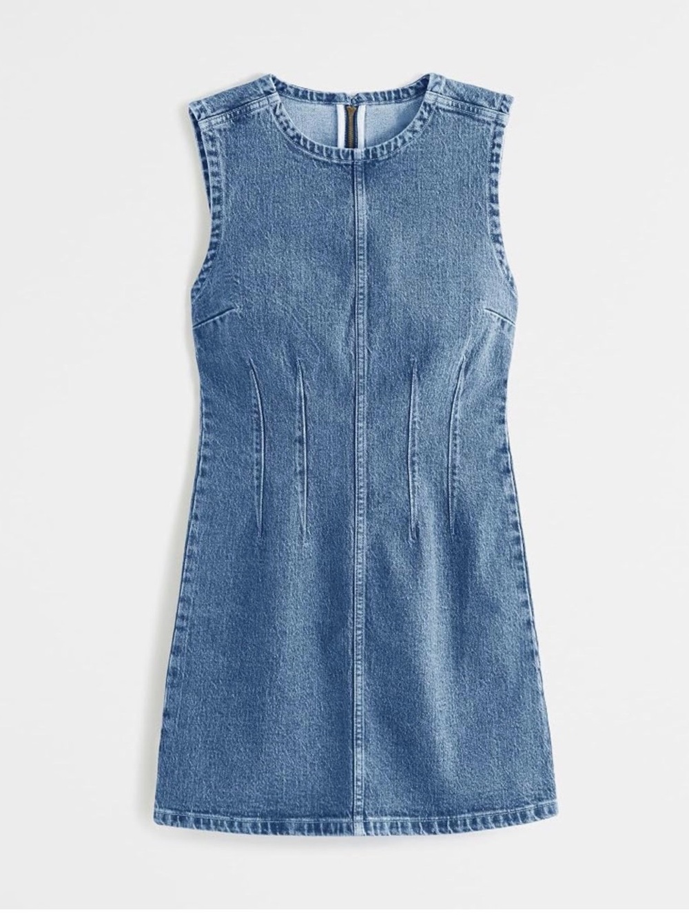 Womens Denim Mini Dress Casual Summer Sleeveless Western Jean Tank Dresses
